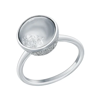 

Silver ring with cubic zirconia sunlight sample 925