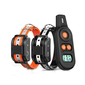 

Dog Remote Control Shock Training Collar Rechargeable Waterproof IP67 With 2 Different Colors 300g34e