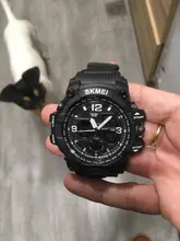 SKMEI-reloj deportivo para hombre, estilo militar, cronógrafo masculino, digital, LED, resistente al agua