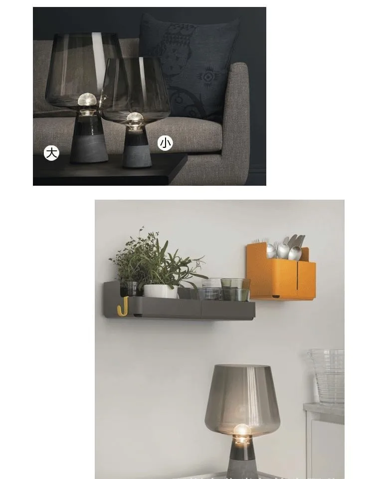 Northern Europe Concise Multi Color Glass Table Light Bed Room Study Room Restaurant Decoration Lamp Free Shipping