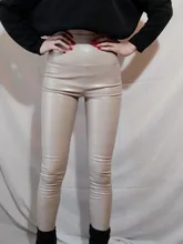 Y2K-pantalones pitillo elásticos de piel sintética para mujer, pantalón Sexy ajustado de terciopelo y cuero PU para otoño e invierno, 7172