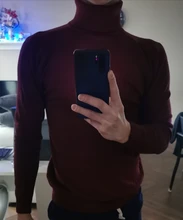 Suéteres de cuello alto para hombre, jerseys de punto de marca Sexy, Color sólido, informal, de otoño, invierno, novedad de 2021
