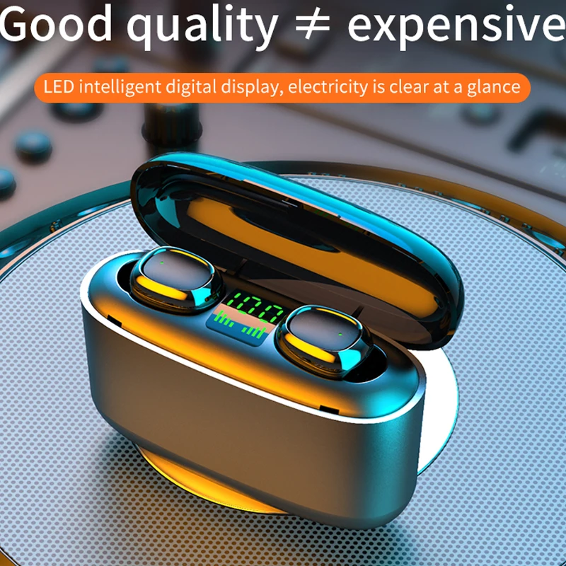 2020 NEW 3500mah LED Bluetooth Wireless Earphones Headphones Earbuds TWS Touch Control Sport Headset Noise Cancel Waterproof
