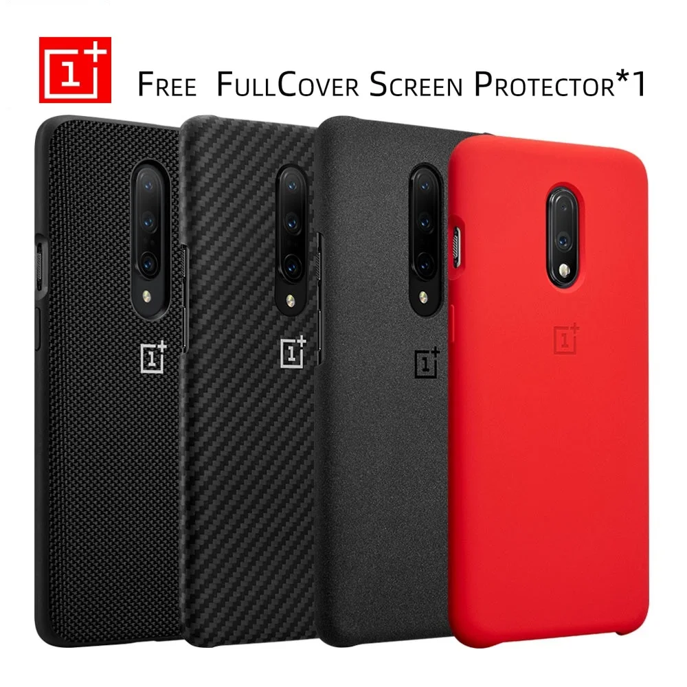 Чехол для Oneplus 7 Pro 100% оригинал Официальный защитный чехол нейлоновый чехол-бампер