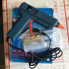 Pistola de pegamento de fusión en caliente de 150W, con Control de temperatura para el hogar, manualidades, fabricación Industrial, uso de barras de pegamento de 11mm, boquilla de cobre puro