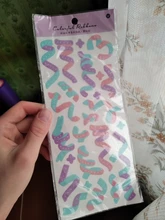 Pegatinas de PVC decorativas con láser, cinta colorida, etiqueta de palo de Scrapbooking, bricolaje, diario, álbum, adhesivo de papelería, accesorios