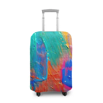 

Cover for suitcase 3D abstraction of paints