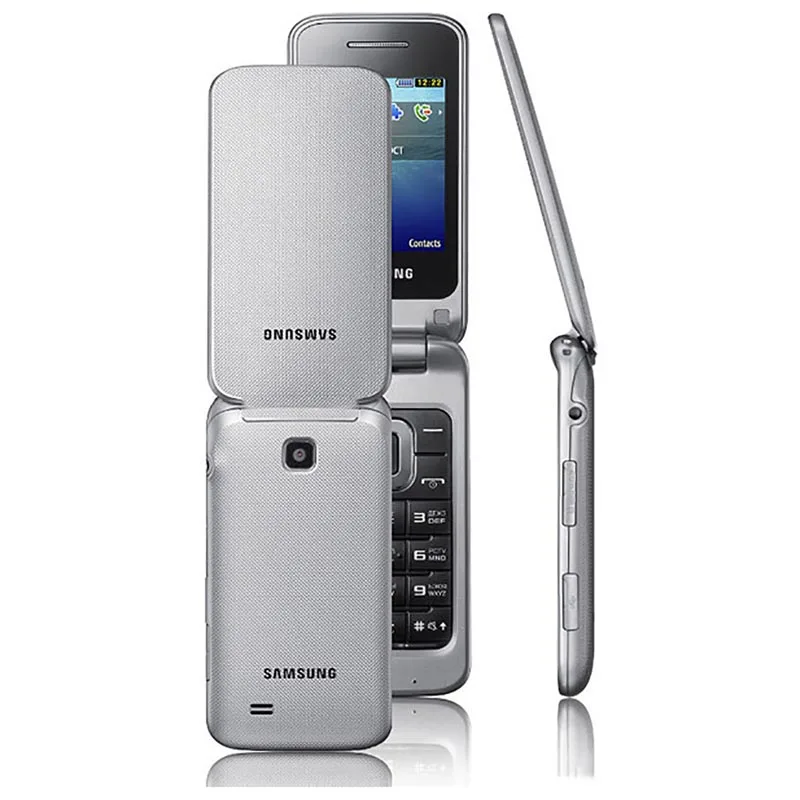 Восстановленный разблокированный оригинальный телефон-раскладушка SAMSUNG C3520 |