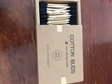 200 unids/caja de doble cabeza hisopo de algodón palos de bambú algodón desechable Capullos de algodón para belleza maquillaje nariz y orejas de limpieza