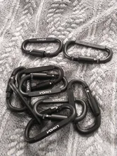 Clip-Set Carabiner Keychain Cable-Wire-Ring Hanging-Hook Climbing-Equipment D-Ring Lixada