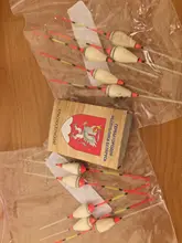 5 unids/set portátil duradero pesca flota portátil de madera de Balsa flota Multi tamaño cola larga flotar al aire libre pesca herramienta de accesorios