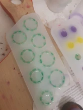 8 Uds molde de silicona de anillo de tamaños surtidos para joyería de resina molde de fundición de resina tamaño de EE. UU. 5-12