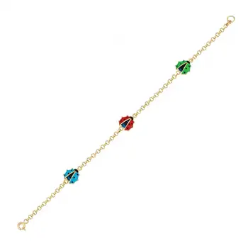 

Ladybird Buggy Gold Bracelet 01-410-BML014