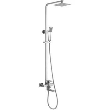 

Shower system Melana f1005p stainless steel, with rain shower, Lake and mixer, polished