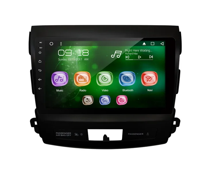 

Allways 9" IPS Screen Android 9.0 Octa-core Ram 2GB Rom 32GB Car Multimedia for Mitsubishi Outland 2007-2016 with 2.5D Touch