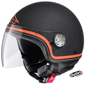 

JET HELMET AXO SUBWAY BLACK ORANGE BLACK ORANGE