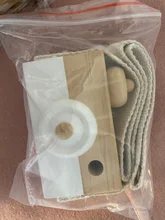 Lets make-Cámara de juguete de madera para bebé, colgante de moda, decoración nórdica, juguete de cámara de madera, 1 ud.