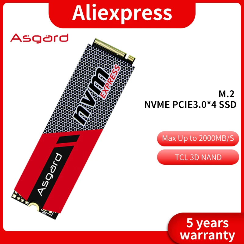  Твердотельный накопитель Asgard M.2 ssd M2 256 ГБ 512 ГБ 1T PCIe NVME 2280 внутренний жесткий диск для настольного ноутбука 