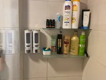 Shampoo-Dispenser Container Washroom-Accessories Liquid-Soap Shower Bath Wall-Mount Single/double-400ml