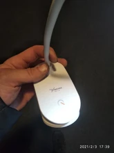 Study Lamps Magnifier Touch-Clip Gooseneck Usb-Table-Light Flexo Rechargeable 18650 Battery