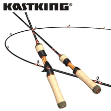 KastKing-Sistema de finura de cebo Zephyr, caña de pescar de fundición giratoria UL, fibra de carbono, 2 piezas, 1,53-1,8 m, 1-8g, para pesca de trucha