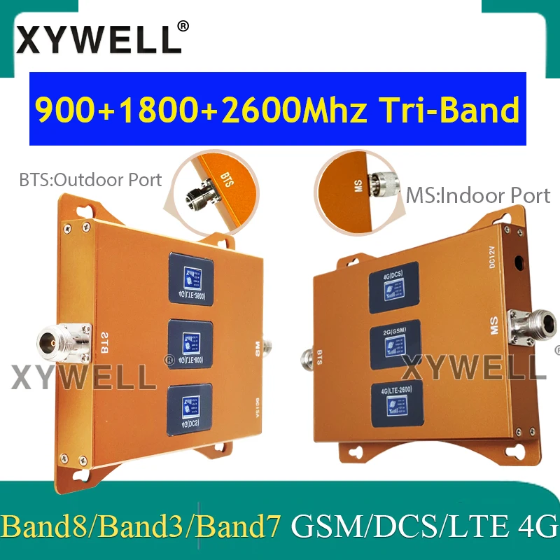 4G CellphoneRepeater 900 1800 2600mhz Tri-Band