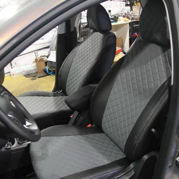 

For Lada веста sedan, SW fashion seat cover of экокожи autopilot rhombus ekokozha