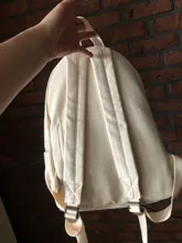 La mujer mochila blanco Kawaii de algodón de las mujeres mochila escolar de lona chica adolescente mochilas de mujer de moda bolso de envío de la gota