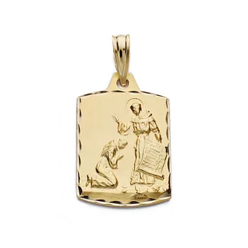 

Medal 18k gold blessing San Francisco 21mm. [AA0609]