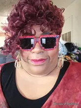 Peluca rizada corta Afro americana para mujeres negras, con flequillo pelo sintético resistente al calor, Cosplay, uso diario, Dream Ice