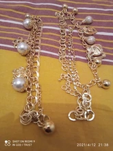 Pulseras con cadena de Color dorado multicapa para mujer, brazaletes con dije de corazón, brazaletes de cristal, novedad de 2020