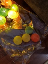 Garland-Lights String Fairy-Lights-Decoration Cotton-Ball Xmas Wedding-Party Holiday