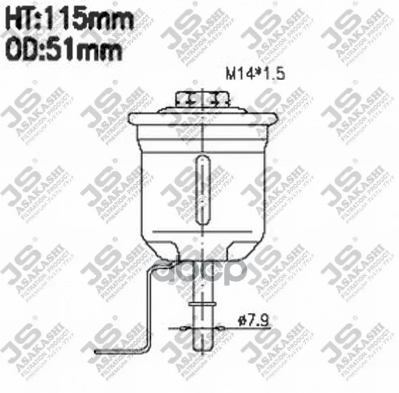 Фильтр Топливный JS Asakashi арт. FS3204