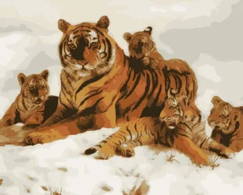

Painting by Numbers Premium: Striped family