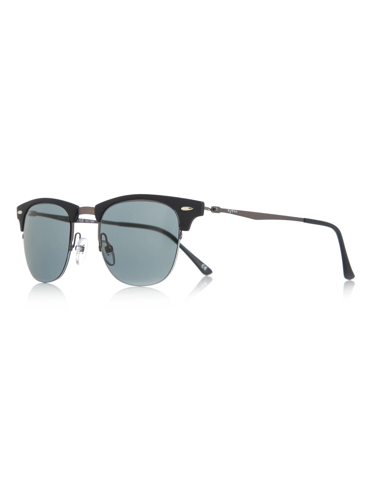 

Unisex sunglasses e 9770 d903kl clubmaster black organic square square 49-22-140 exess