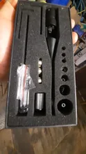 1 Conjunto de adaptadores ajustables Rifles láser rojo diámetro Sighter colimador Kit con caja llevar láser para 22 calibre 50 Rifies