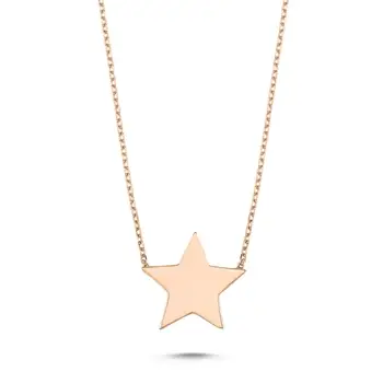 

925 Sterling Silver Necklace Jewelry Zircon Stone Star Stylish Women Gift Quality Jewelryes from Turkey