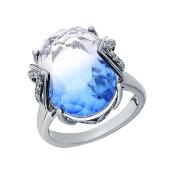 

Silver ring with sieve and cubic zirconium sunlight sample 925