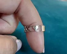 Anillos grabados con letras para mujer y hombre, sortija personalizada de compromiso, boda, acero inoxidable, hueco de oro, regalo personalizado, Metal