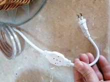 Tira de luces LED impermeable para exteriores, tira de luces LED SMD 2835, 1M, 2M, 5M, 10M, 20M, 25M, 220V, Flexible, color blanco cálido