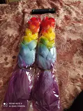 Feilimei-extensiones de cabello trenzado con degradado, trenzas sintéticas Jumbo resistentes al calor, 100g/Ud, 24 pulgadas, verde/gris/morado/azul/negro
