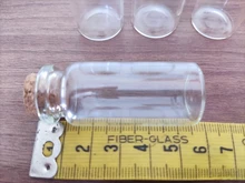 Clear Vials Glass-Bottles Cork Gifts Empty Wedding Small Home-Decoration for Holiday