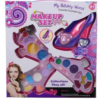 

Makeup for girls, shoe, 3 compartments, girl makeup case, infant makeup, girls toys, toy
