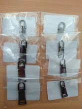 Uds 5 #3 extraíble de Metal tiradores de cremallera para resbaladores de la cremallera cabeza cremalleras Kits de reparación de la cremallera Pull Tab costura DIY Accesorios