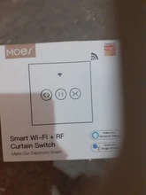 Cortina con motor inteligente RF433, persianas táctiles con wifi, interruptor, aplicación Tuya y Smart Life de control remoto, funciona con Alexa y Google Home