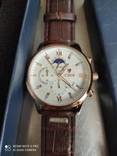 LIGE-reloj analógico con correa de cuero para hombre, accesorio de pulsera de cuarzo resistente al agua con cronógrafo, complemento masculino deportivo de marca de lujo con diseño de fase lunar 24 horas, incluye caja, 2021