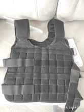 Chaleco de peso para entrenamiento de pesas y boxeo, equipo de gimnasio, Ajustable, chaqueta, ropa de arena, 30kg