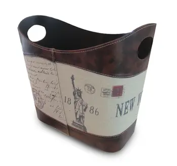 

Soporte for journals, office files or home leather, with stamping "New York"