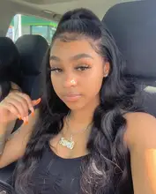 Wigirl-pelucas de cabello humano brasileño para mujeres negras, cabello con cierre de onda de encaje 150%, Bob, prearrancado con pelo de bebé, 13x4