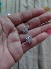 S925 de Color plata Simple ronda Bling CZ piedra de circón pendientes joyería de moda coreana pendientes para las mujeres chica